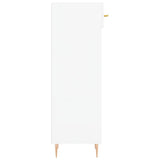 Scarpiera Bianco Lucido 30x35x105 cm in Legno truciolato