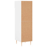 Scarpiera Bianco Lucido 30x35x105 cm in Legno truciolato