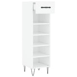 Scarpiera Bianca 30x35x105 cm in Legno truciolato