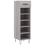 Scarpiera Grigio Sonoma 30x35x105 cm in Legno truciolato