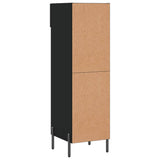 Scarpiera Nera 30x35x105 cm in Legno truciolato