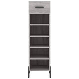 Scarpiera Grigio Sonoma 30x35x105 cm in Legno truciolato