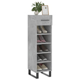 Scarpiera Grigio Cemento 30x35x105 cm in Legno truciolato