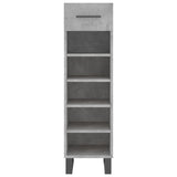 Scarpiera Grigio Cemento 30x35x105 cm in Legno truciolato