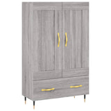 Credenza Grigio Sonoma 69,5x31x115 cm in Legno truciolato