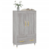 Credenza Grigio Sonoma 69,5x31x115 cm in Legno truciolato