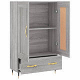 Credenza Grigio Sonoma 69,5x31x115 cm in Legno truciolato