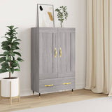 Credenza Grigio Sonoma 69,5x31x115 cm in Legno truciolato