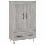 Credenza Grigio Sonoma 69,5x31x115 cm in Legno truciolato