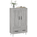 Credenza Grigio Sonoma 69,5x31x115 cm in Legno truciolato
