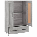 Credenza Grigio Sonoma 69,5x31x115 cm in Legno truciolato
