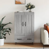 Credenza Grigio Sonoma 69,5x31x115 cm in Legno truciolato