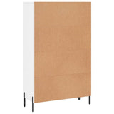 Credenza Bianco Lucido 69,5x31x115 cm in Legno truciolato