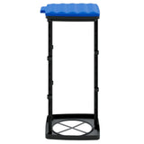 Porta Sacchi Spazzatura 2 pz Nero e Blu 60 L in PP