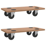Pedane 2 pz Rettangolari in Legno truciolato