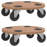 Pedane 2 pz Rotonde in Legno truciolato