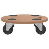Pedane 2 pz Rotonde in Legno truciolato