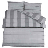 Set Copripiumino Grigio 155x220 cm in Cotone