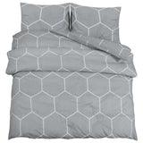 Set Copripiumino Grigio 155x220 cm in Cotone