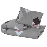 Set Copripiumino Grigio 155x220 cm in Cotone