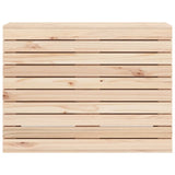 Cesto per Bucato 88,5x44x66 cm Legno Massello Pino