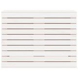 Cesto per Bucato Bianco 88,5x44x66 cm Legno Massello Pino