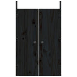Ante da Cucina da Esterno Nere 50x9x82 cm Legno Massello di Pino
