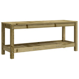 Panca da Giardino 108x35x45 cm Legno Massello Pino Impregnato