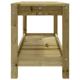 Panca da Giardino 108x35x45 cm Legno Massello Pino Impregnato