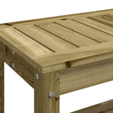 Panca da Giardino 108x35x45 cm Legno Massello Pino Impregnato