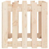 Fioriera Giardino Design a Recinzione 50x50x50 cm Massello Pino