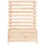 Fioriera Giardino con Rastrelliera 79x39,5x114cm Massello Pino