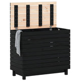 Cesto per Bucato 88,5x44x76 cm Legno Massello Pino