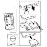 Illuminazioni di Natale Galassia 140 LED 4pz Bianco Caldo 17 cm