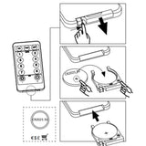 Illuminazioni di Natale Galassia 140 LED 4pz Blu 17 cm