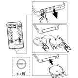 Illuminazione di Natale Galassia 140 LED Multicolore 17 cm