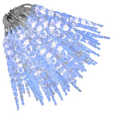 Luce Natale a Ghiacciolo 200 LED Blu 20 m Acrilico PVC