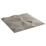 Pannelli Murali 48 pz Grigio Cemento 50x50cm XPS 12 m Diamante