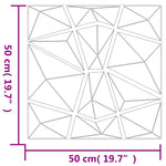 Pannelli Murali 48 pz Verdi 50x50 cm XPS 12 m Diamante