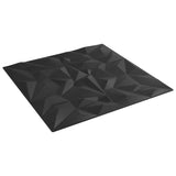 Pannelli Murali 48 pz Neri 50x50 cm XPS 12 m Ametista