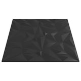Pannelli Murali 48 pz Neri 50x50 cm XPS 12 m Ametista