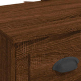 Toeletta con Luci LED Rovere Marrone 90x42x132,5 cm