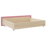 Cassetti da Letto 2pz Rosa in Legno truciolato e Velluto