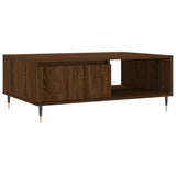 Tavolino da Salotto Rovere Marrone 90x60x35cm Legno truciolato