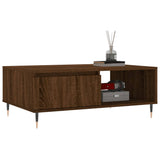 Tavolino da Salotto Rovere Marrone 90x60x35cm Legno truciolato