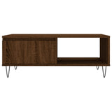 Tavolino da Salotto Rovere Marrone 90x60x35cm Legno truciolato