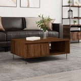 Tavolino da Salotto Rovere Marrone 90x60x35cm Legno truciolato