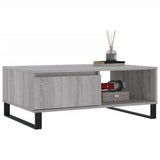 Tavolino da Salotto Grigio Sonoma 90x60x35 cm Legno truciolato