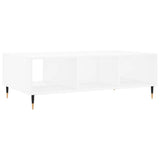 Tavolino da Salotto Bianco 104x60x35 cm in Legno truciolato