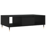 Tavolino da Salotto Nero 104x60x35 cm in Legno truciolato